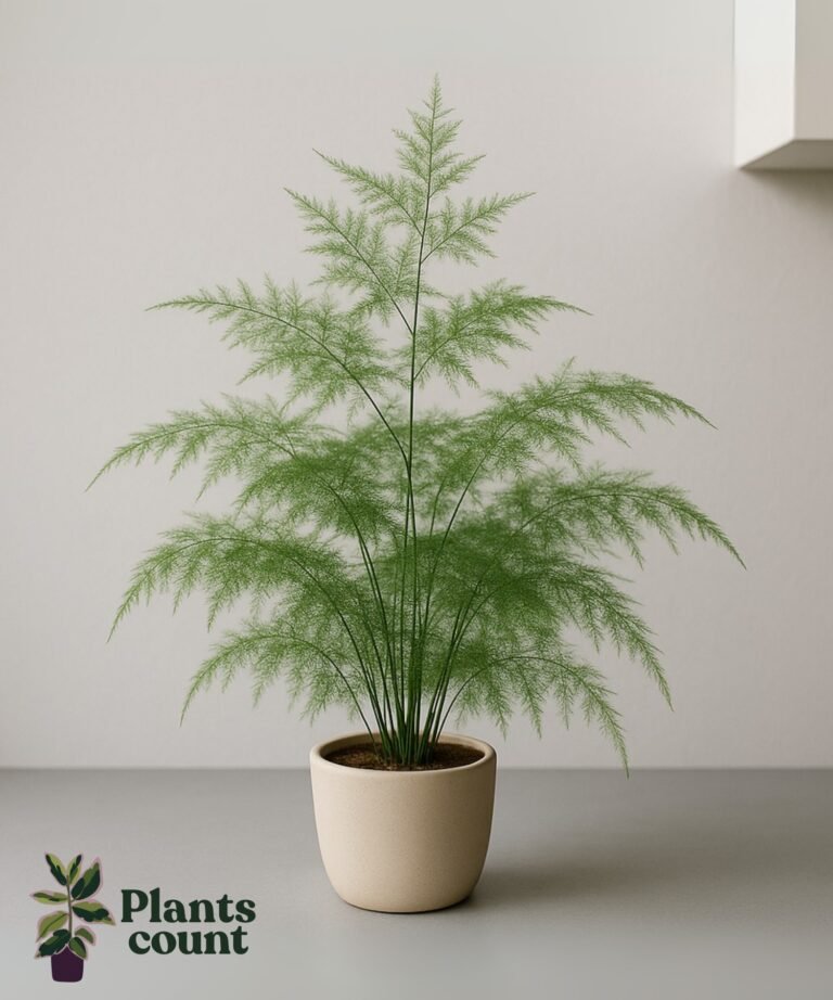 Asparagus verzorgen in woonkamer