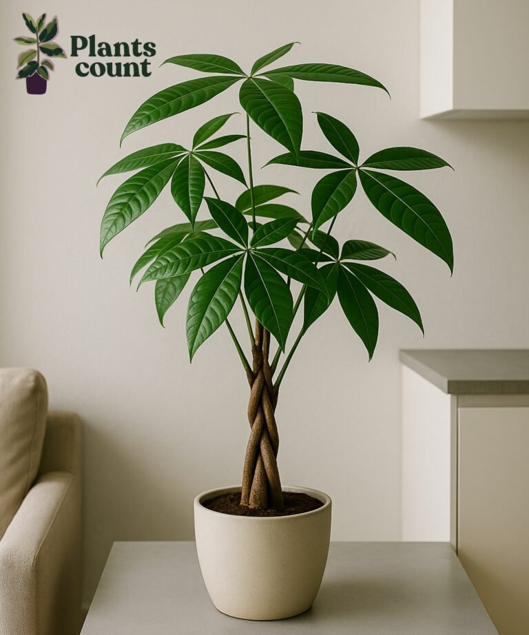 Money Tree met gevlochten stam