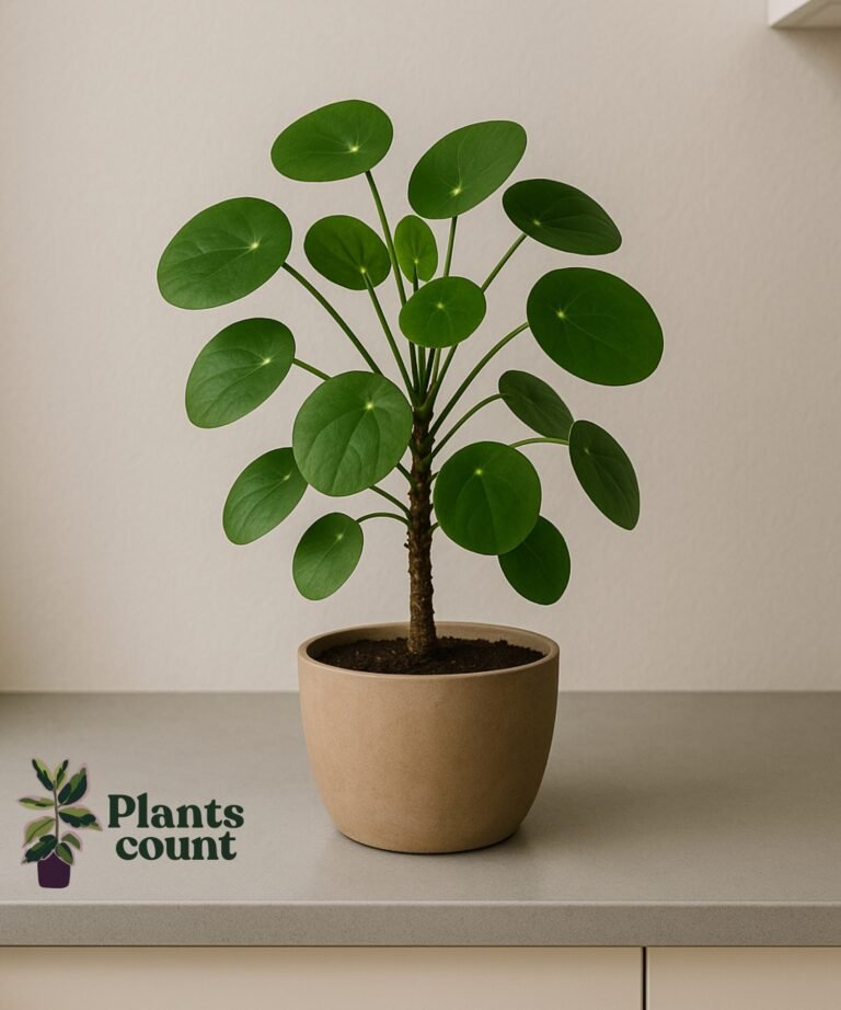 Pannenkoekplant verzorgen in woonkamer