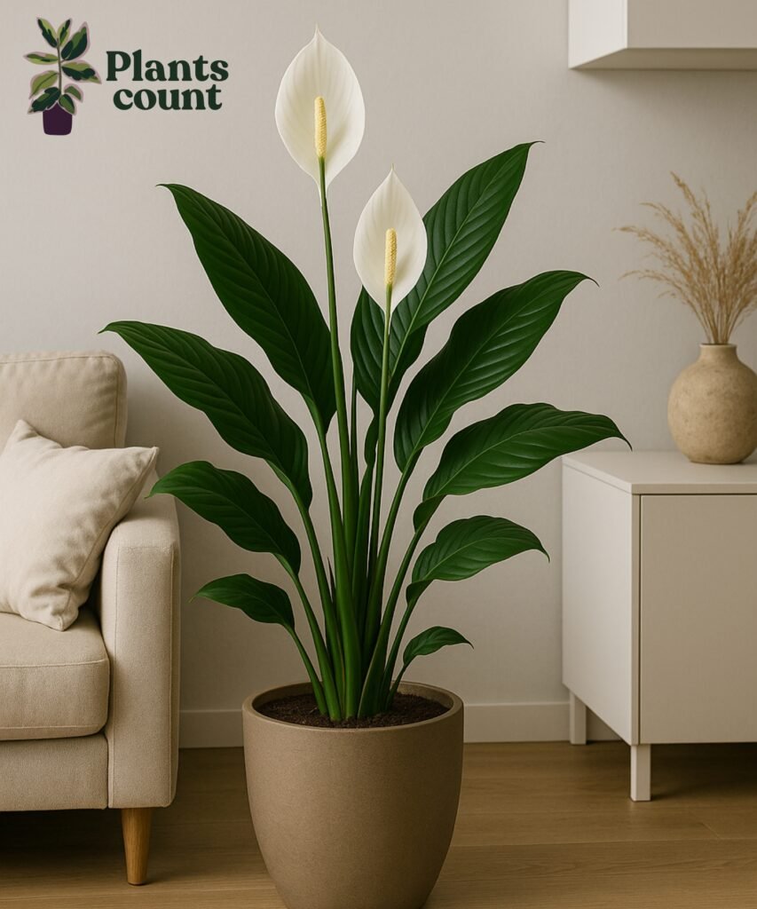Spathiphyllum verzorgen in woonkamer