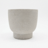 cement cream plantenpot ronde vorm