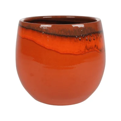 Charlotte keramieken pot - Orange