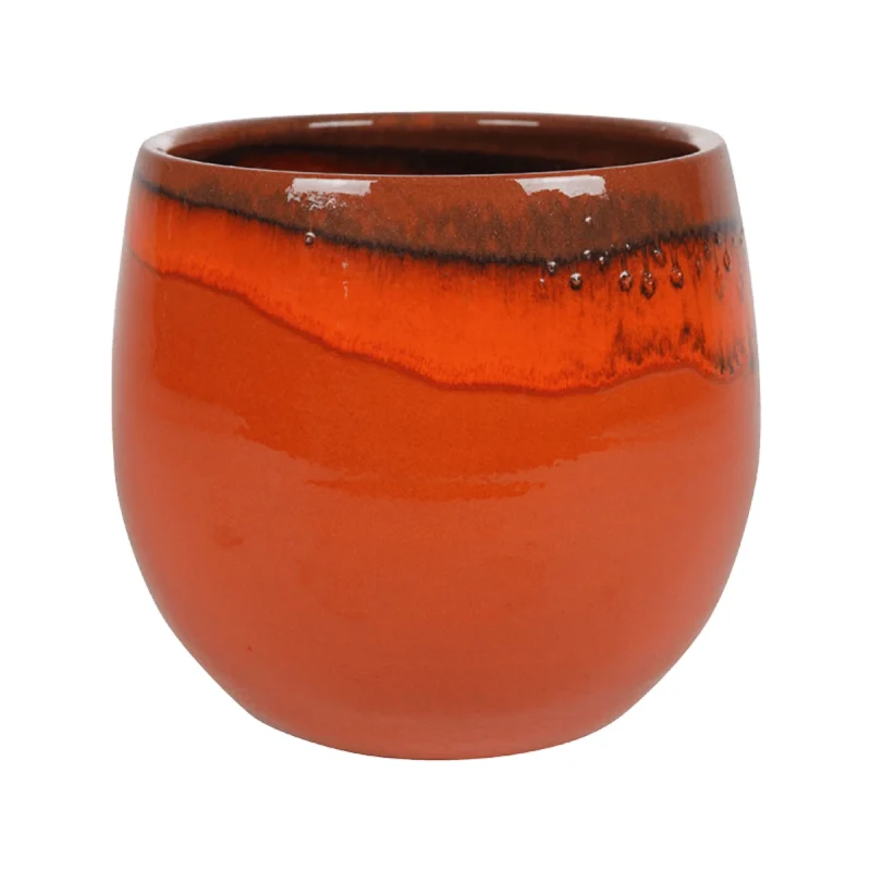 Charlotte keramieken pot - Orange