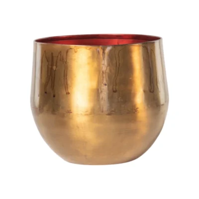 Ayka old camel metalen pot